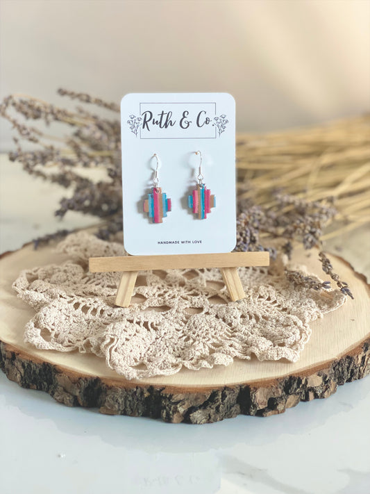 Western Aztec Stripe Earrings