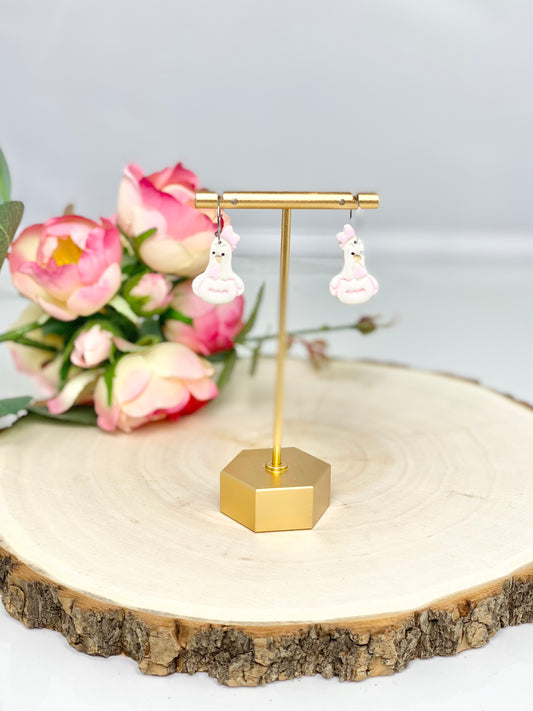 Henrietta the Hen Polymer Clay Earrings